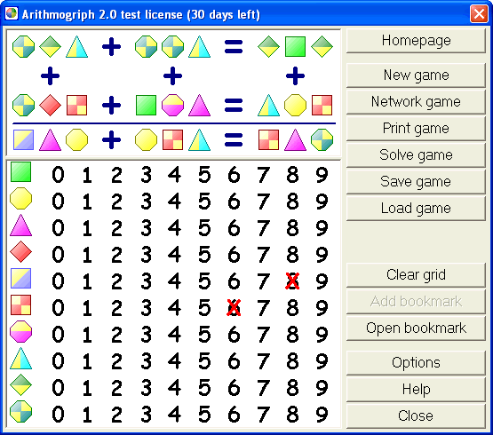 Generates mathematical puzzles, that can be solved by thinking logically